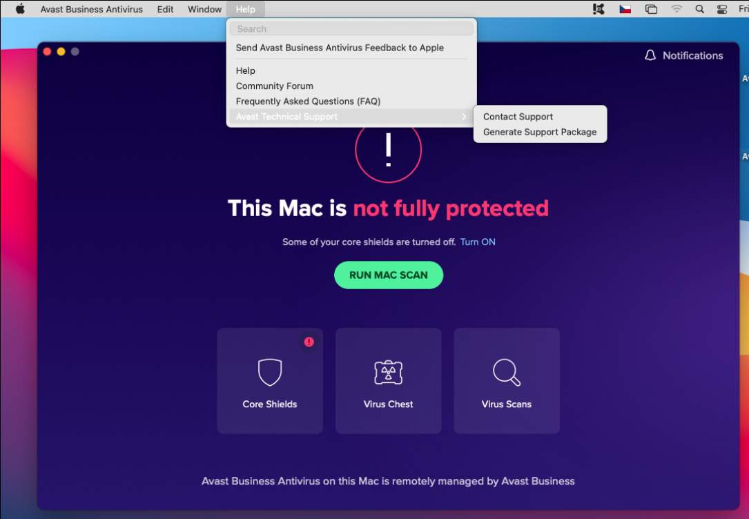 immediately contact mac os technical support for help